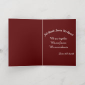 ミキチエス・ゴシックハロウィン結婚のソウルメイトヴィンテージ 箔グリーティングカード (内側レイダウン)