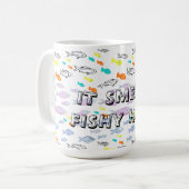 ミキチエス・ビーナス・マーメイド魚釣り夏 コーヒーマグカップ (正面左)