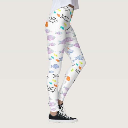 ミキチエス・ビーナス・マーメイド魚釣り夏 レギンス (右)