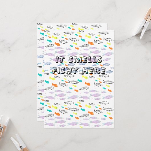 ミキチエス・ビーナス・マーメイド魚釣り夏 招待状 (正面/裏面インサイチュ)