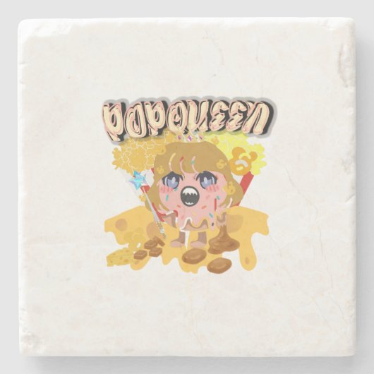 ミキチエス・ポップクイーンポップコーンmoivenight cinema ストーンコースター (正面)