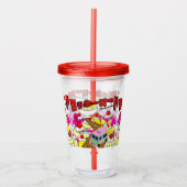 ミキチエス・ロッキロード・アイスクリーム・マンガ・サマー・バンガー アクリルタンブラー (正面)