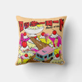 ミキチエス・ロッキロード・アイスクリーム・マンガ・サマー・バンガー クッション (裏面)