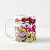 ミキチエス・ロッキロード・アイスクリーム・マンガ・サマー・バンガー コーヒーマグカップ (左)