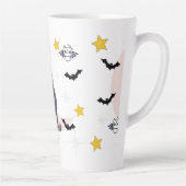 ミキチエズブラック猫こうもりハロウィーン秋冬ムーン カフェラテマグ (右)
