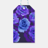 ミキチエズブルーバラ花バレンタインファンタジー岩 ギフトタグ (裏面)