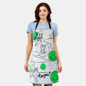 ミキチエズミオサマーキャットパーティービーチ エプロン (着用した状態)