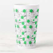 ミキチエズミオサマーキャットパーティービーチ カフェラテマグ (正面)