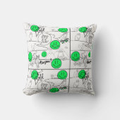 ミキチエズミオサマーキャットパーティービーチ クッション (正面)