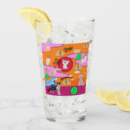 ミキチエズミオサマーキャットパーティービーチ タンブラーグラス