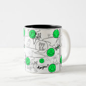 ミキチエズミオサマーキャットパーティービーチ ツートーンマグカップ (正面右)