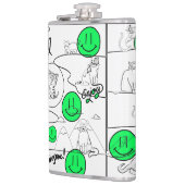 ミキチエズミオサマーキャットパーティービーチ フラスク (左)