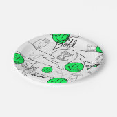 ミキチエズミオサマーキャットパーティービーチ ペーパープレート (アングル)