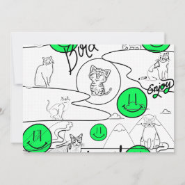 ミキチエズミオサマーキャットパーティービーチ 招待状