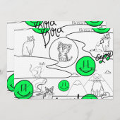 ミキチエズミオサマーキャットパーティービーチ 招待状 (正面/裏面)