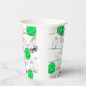 ミキチエズミオサマーキャットパーティービーチ 紙コップ (右)