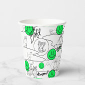 ミキチエズミオサマーキャットパーティービーチ 紙コップ (正面)