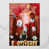 ミキティエスの不気味な雰囲気 ハロウィン マルチバース 3D 箔シーズンカード (正面)