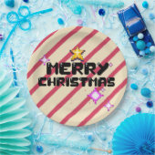 ミキティエスクリストマスゲームヴィンテージパパ小妖精や小人サンタクラウス ペーパープレート (パーティー)