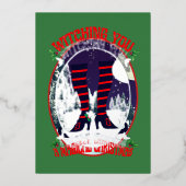 ミキティエス魔女の魔法の聖なるクリスマスの夜サンタ 箔シーズンカード (正面)