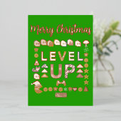 ミキティエズのホリデーシーズン - クリスマスの七面鳥の食事 箔シーズンカード (立ち正面)