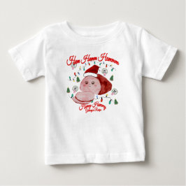 ミキティエズのヴィンテージなクリスマスハムと感謝祭のターキー ベビーTシャツ