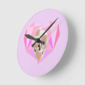 ミキティエズドリーマースカルタトゥレインボーバラビーチ ラウンド壁時計 (傾斜)