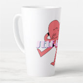 ミキティエズピンクハートセルフロヴ6月gemini カフェラテマグ (左アングル)