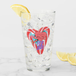 ミキティエズピンクハートセルフロヴ6月gemini タンブラーグラス