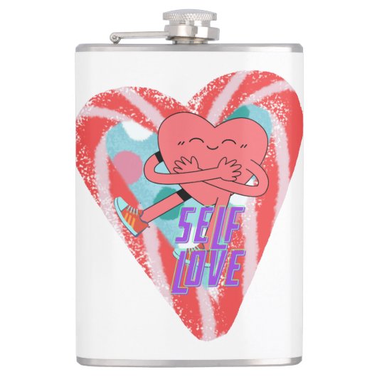 ミキティエズピンクハートセルフロヴ6月gemini フラスク (正面)