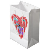 ミキティエズピンクハートセルフロヴ6月gemini ミディアムペーパーバッグ (正面アングル)