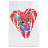 ミキティエズピンクハートセルフロヴ6月gemini ミディアムペーパーバッグ (裏面)