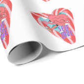 ミキティエズピンクハートセルフロヴ6月gemini ラッピングペーパー (ロールコーナー)