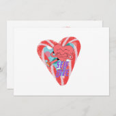 ミキティエズピンクハートセルフロヴ6月gemini 招待状 (正面/裏面)