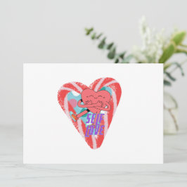 ミキティエズピンクハートセルフロヴ6月gemini 招待状