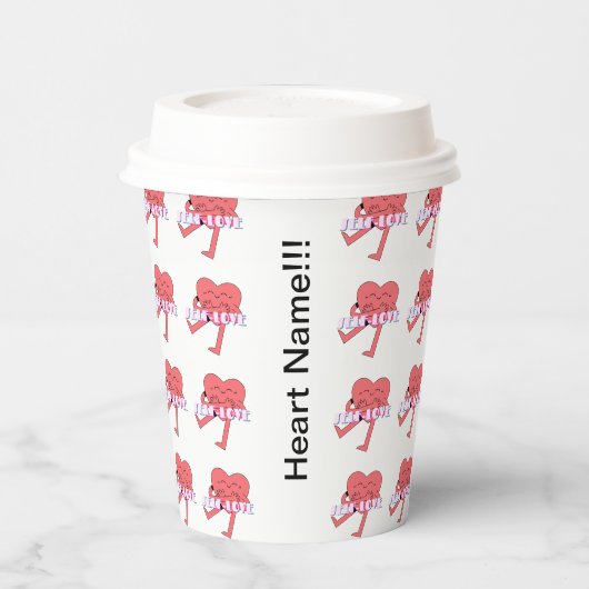 ミキティエズピンクハートセルフロヴ6月gemini 紙コップ (左)