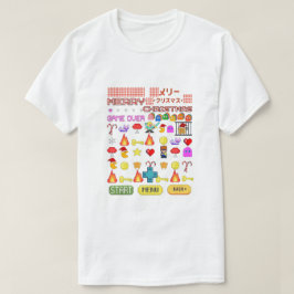 ミキティエズホリデー クリスマス ビデオゲーム かわいいペンギン Tシャツ