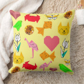 ミキティエズ 折り紙 がん サマー ジュエル 動物 猫 クッション (ブランケット)