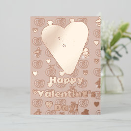 ミキティーズのかわいいプレッツェルパン コzy バレンタインパイ 箔シーズンカード