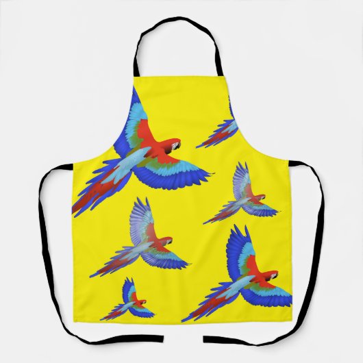 ミキティーズのハワイの夏の夕焼けのビーチと春 エプロン (正面)