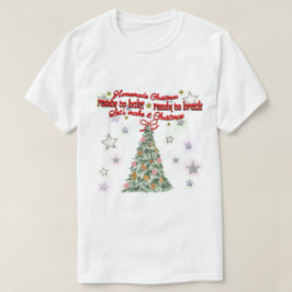 ミキティーズの田舎風クリスマス ビンテージ ポイントラスティック ファームハウス Tシャツ