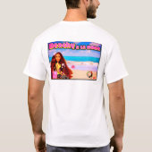 ミキティーズ タイ ココナッツ ビーチ 蓮 ピンク 白 Tシャツ (裏面)