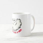 ミキテスサンタクラウスひげヴィンテージジンジャーパン コーヒーマグカップ (正面右)