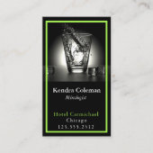 ミキモダンスお洒落ソカスタムス学者QRコード垂直部 名刺 (正面)