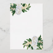 ミクインエメラルドグリーンプリンセスキンセアニェラ金ゴールド 箔招待状 (裏面)