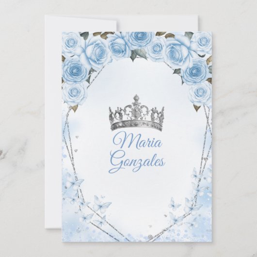 ミクインスパウダーブルーフローラクラウンキンセアニラ 招待状 (裏面)