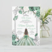 ミクインズダスティグリーン&シルバーフローラキンセアニェラ 招待状 (スタンド正面)