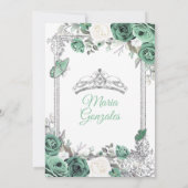 ミクインズダスティグリーン&シルバーフローラキンセアニェラ 招待状 (裏面)