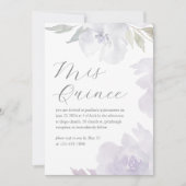 ミクインズフローラ15年誕生日キンセアニラ 招待状 (正面)