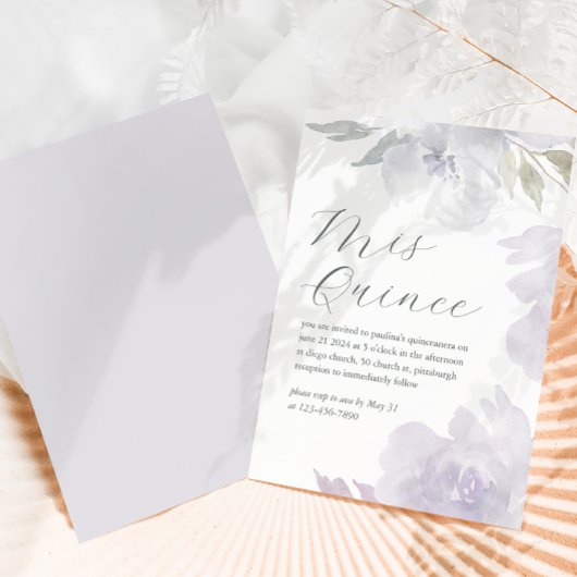 ミクインズフローラ15年誕生日キンセアニラ 招待状